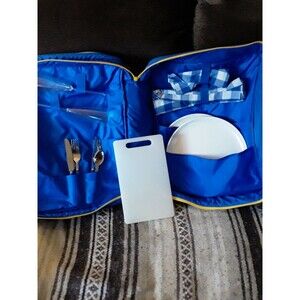 Vintage Picnic Set. Promotional Merit Cigarette Backpack